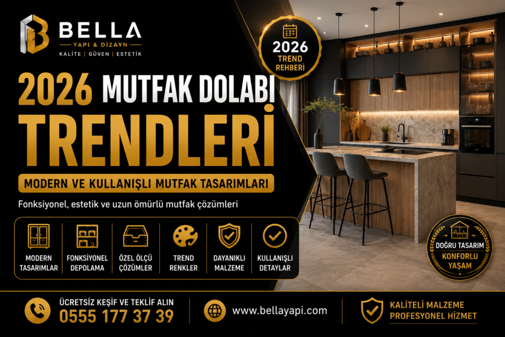 Bella Yapı 2026 Mutfak Dolabı Rehberi